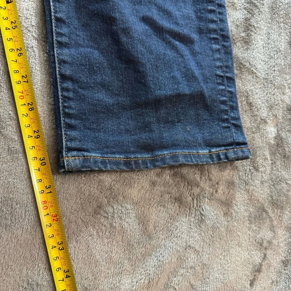 American Eagle AirFlex + Jeans Mens Size 36x30 Blue Slim Straight Stretch Faded‎